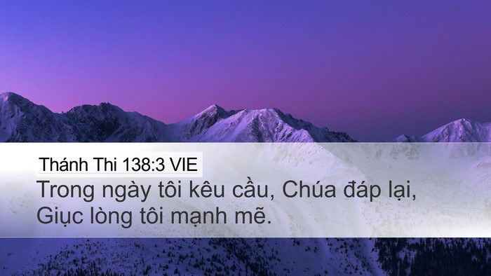Thánh Thi 138:3 VIE Bible Verse Image