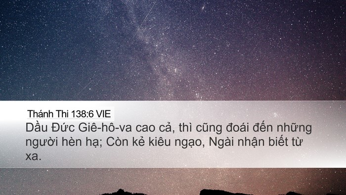 Thánh Thi 138:6 VIE Bible Verse Image
