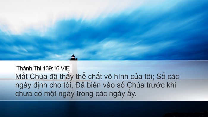 Thánh Thi 139:16 VIE Bible Verse Image
