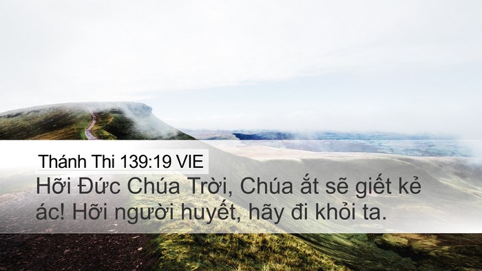 Thánh Thi 139:19 VIE Bible Verse Image