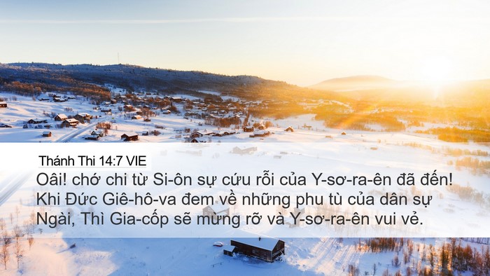 Thánh Thi 14:7 VIE Bible Verse Image