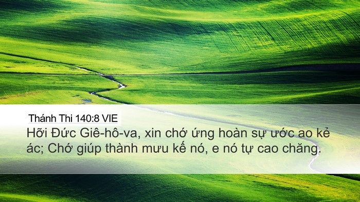 Thánh Thi 140:8 VIE Bible Verse Image