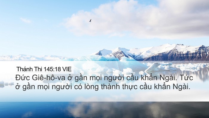 Thánh Thi 145:18 VIE Bible Verse Image