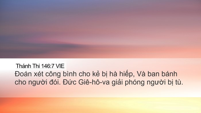 Thánh Thi 146:7 VIE Bible Verse Image