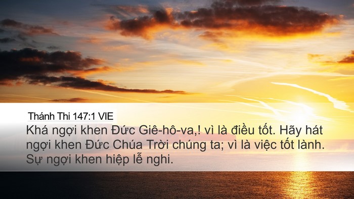 Thánh Thi 147:1 VIE Bible Verse Image