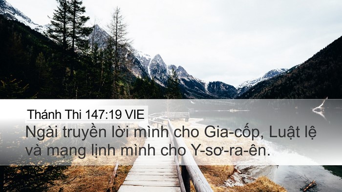 Thánh Thi 147:19 VIE Bible Verse Image
