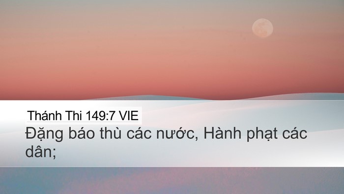 Thánh Thi 149:7 VIE Bible Verse Image