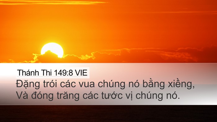 Thánh Thi 149:8 VIE Bible Verse Image