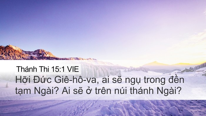 Thánh Thi 15:1 VIE Bible Verse Image