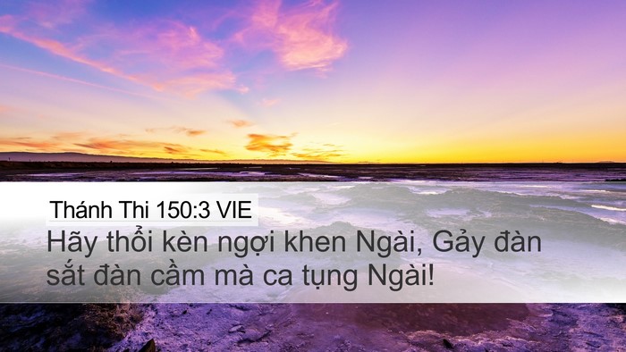 Thánh Thi 150:3 VIE Bible Verse Image