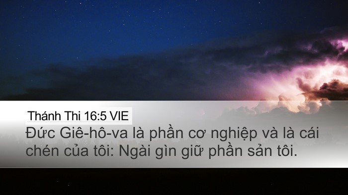 Thánh Thi 16:5 VIE Bible Verse Image