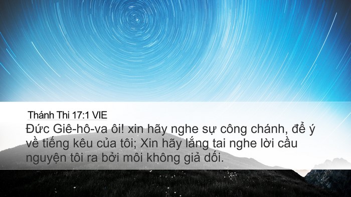 Thánh Thi 17:1 VIE Bible Verse Image