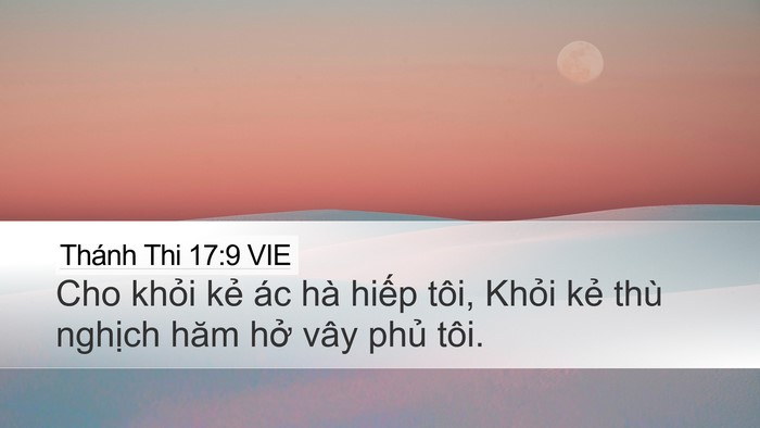 Thánh Thi 17:9 VIE Bible Verse Image