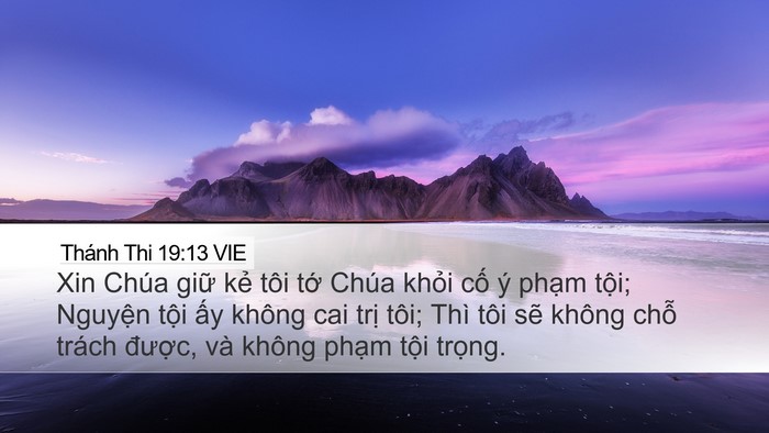 Thánh Thi 19:13 VIE Bible Verse Image