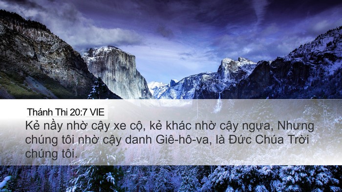 Thánh Thi 20:7 VIE Bible Verse Image