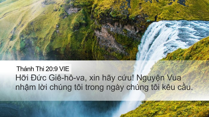 Thánh Thi 20:9 VIE Bible Verse Image