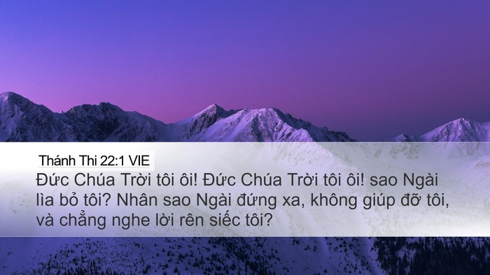 Thánh Thi 22:1 VIE Bible Verse Image