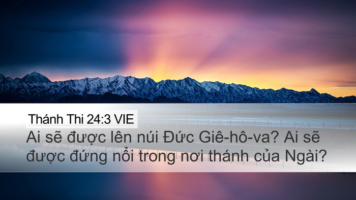 Thánh Thi 24:3 VIE Bible Verse Image