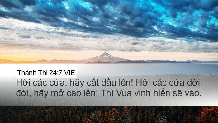 Thánh Thi 24:7 VIE Bible Verse Image