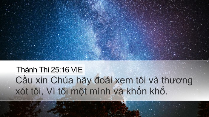 Thánh Thi 25:16 VIE Bible Verse Image