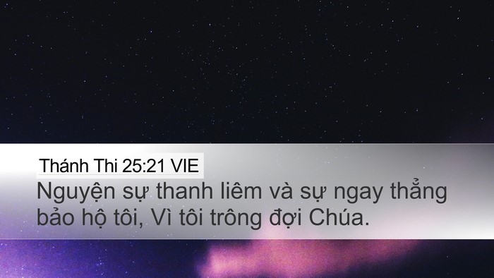 Thánh Thi 25:21 VIE Bible Verse Image