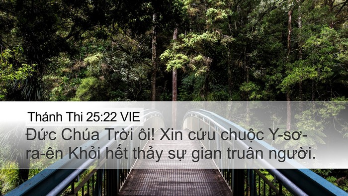 Thánh Thi 25:22 VIE Bible Verse Image