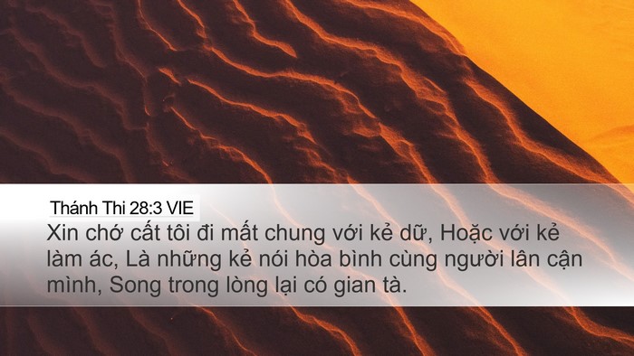 Thánh Thi 28:3 VIE Bible Verse Image