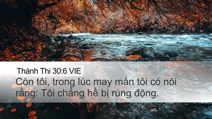 Thánh Thi 30:6 VIE Bible Verse Image