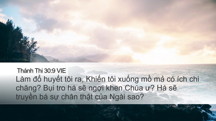 Thánh Thi 30:9 VIE Bible Verse Image