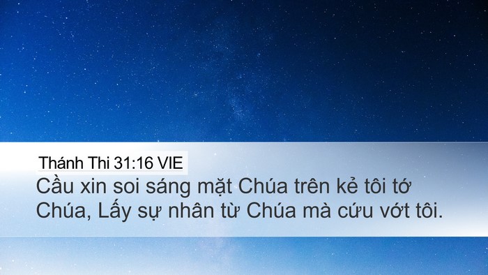 Thánh Thi 31:16 VIE Bible Verse Image