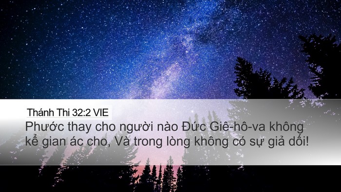 Thánh Thi 32:2 VIE Desktop Wallpaper - Phước thay cho người nào Đức - Desktop Bible Verse Wallpaper