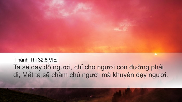 Thánh Thi 32:8 VIE Bible Verse Image