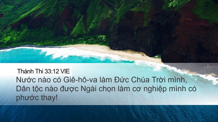 Thánh Thi 33:12 VIE Bible Verse Image