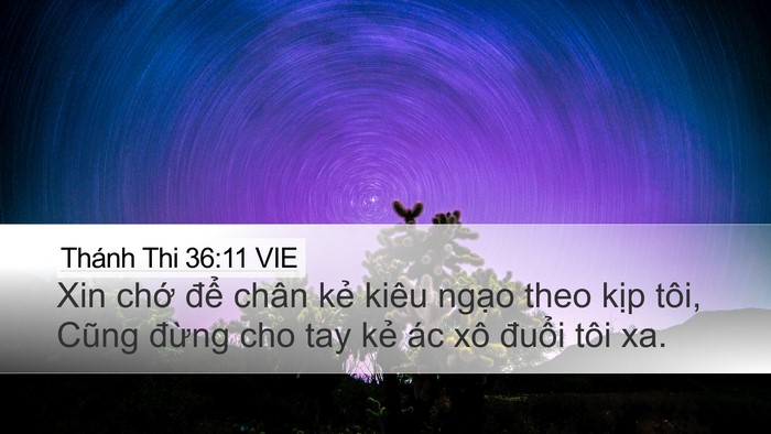 Thánh Thi 36:11 VIE Bible Verse Image