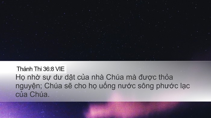 Thánh Thi 36:8 VIE Bible Verse Image