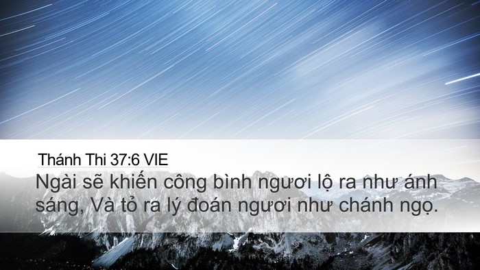 Thánh Thi 37:6 VIE Bible Verse Image
