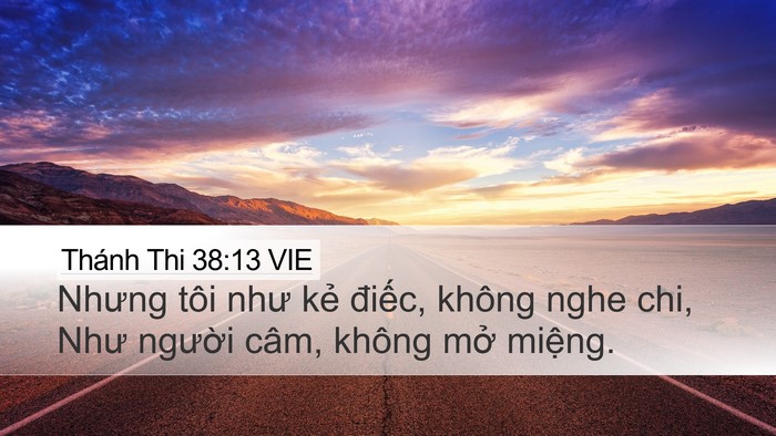 Thánh Thi 38:13 VIE Bible Verse Image