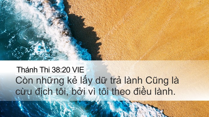 Thánh Thi 38:20 VIE Bible Verse Image