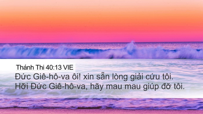 Thánh Thi 40:13 VIE Bible Verse Image
