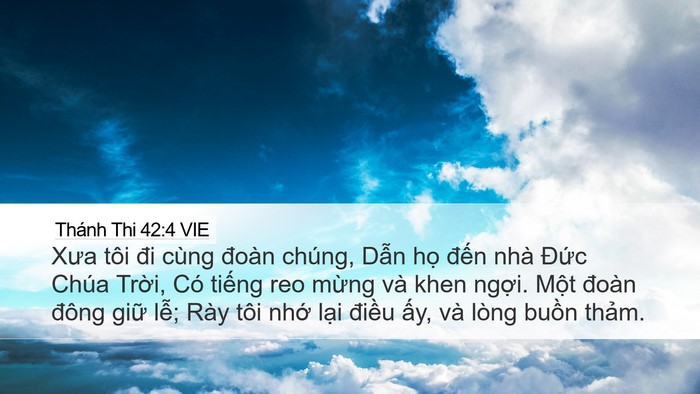 Thánh Thi 42:4 VIE Bible Verse Image