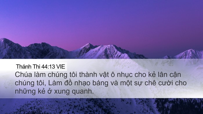 Thánh Thi 44:13 VIE Bible Verse Image