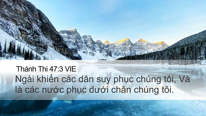 Thánh Thi 47:3 VIE Bible Verse Image