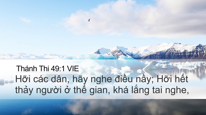 Thánh Thi 49:1 VIE Bible Verse Image
