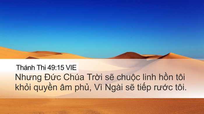 Thánh Thi 49:15 VIE Bible Verse Image