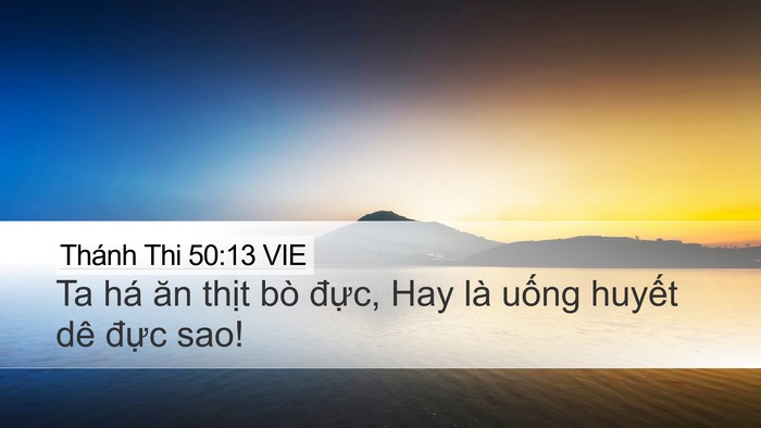 Thánh Thi 50:13 VIE Bible Verse Image