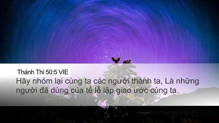 Thánh Thi 50:5 VIE Bible Verse Image