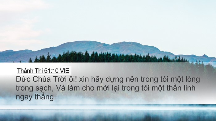 Thánh Thi 51:10 VIE Bible Verse Image