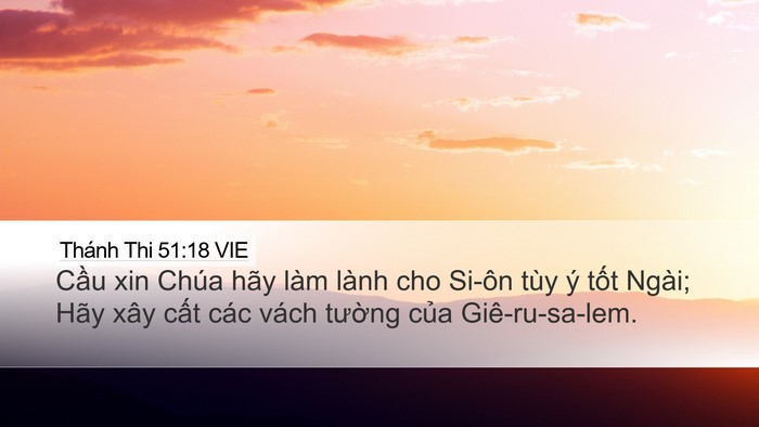 Thánh Thi 51:18 VIE Bible Verse Image