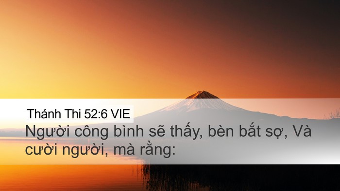 Thánh Thi 52:6 VIE Bible Verse Image