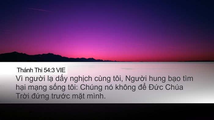 Thánh Thi 54:3 VIE Bible Verse Image